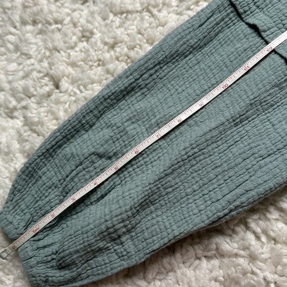 Pink Lily Aqua Muslin Lightweight Flowy Boutique Balloon Sleeves Textured TJ - Picture 9 of 11